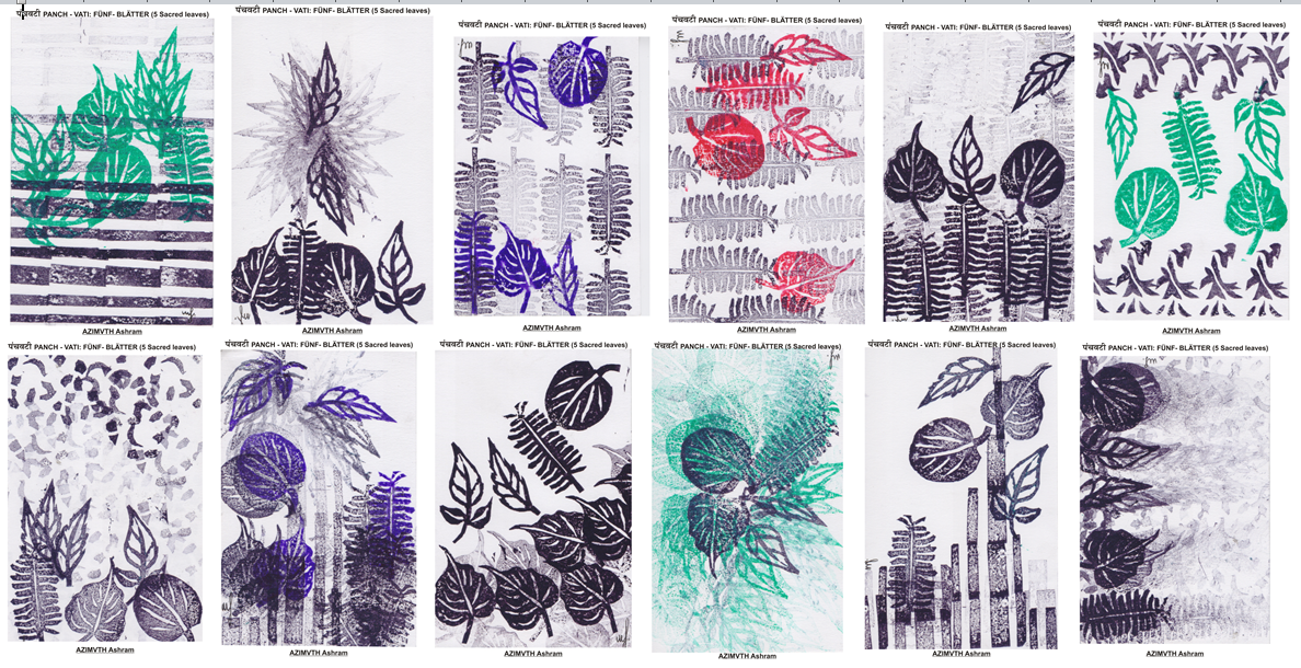 panch vati - all 12 art works in one image