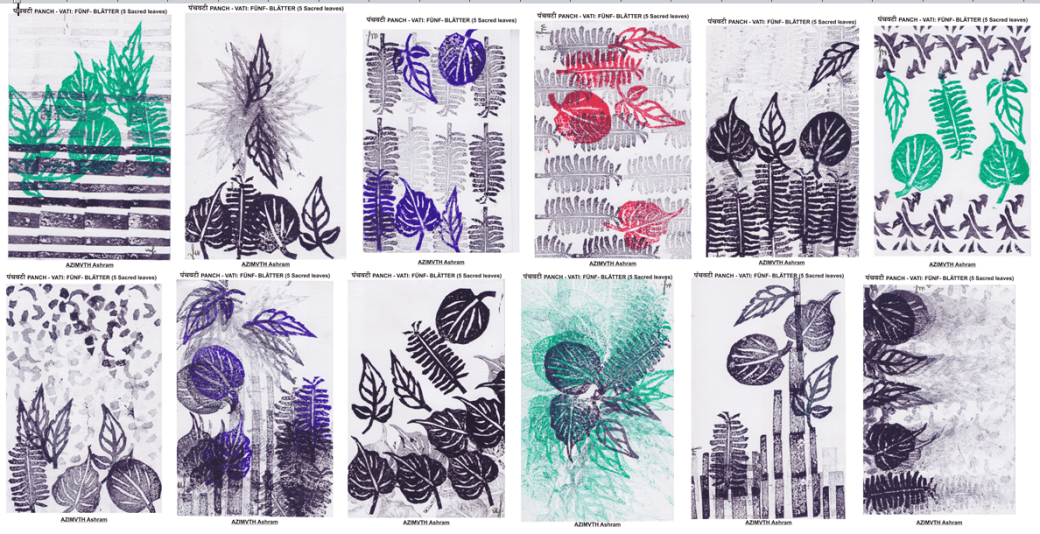 panch vati - all 12 art works in one image