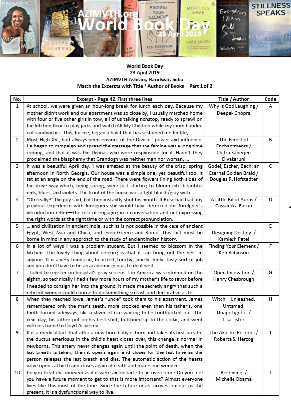 Draft - P1 - Jumbled - World Book Day 2019