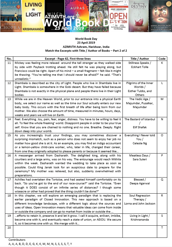 Draft - P2 - Jumbled - World Book Day 2019