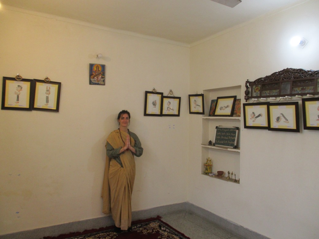 Studio 1 Sarah Gilbert French Painter at AZIMVTH Ashram Artist Residency Haridwar India